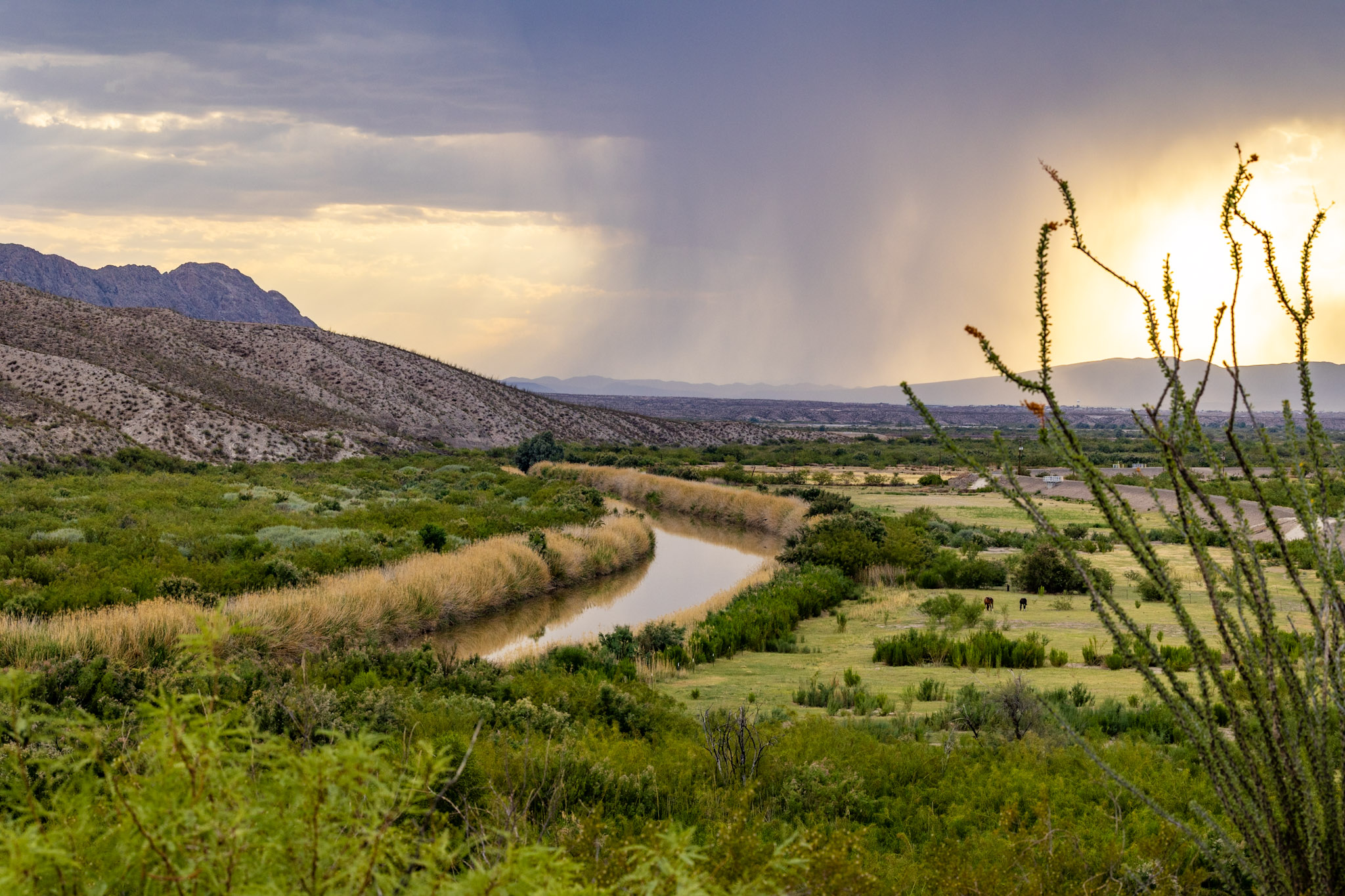 Far West Texas landscape at Rio Bravo Ranch